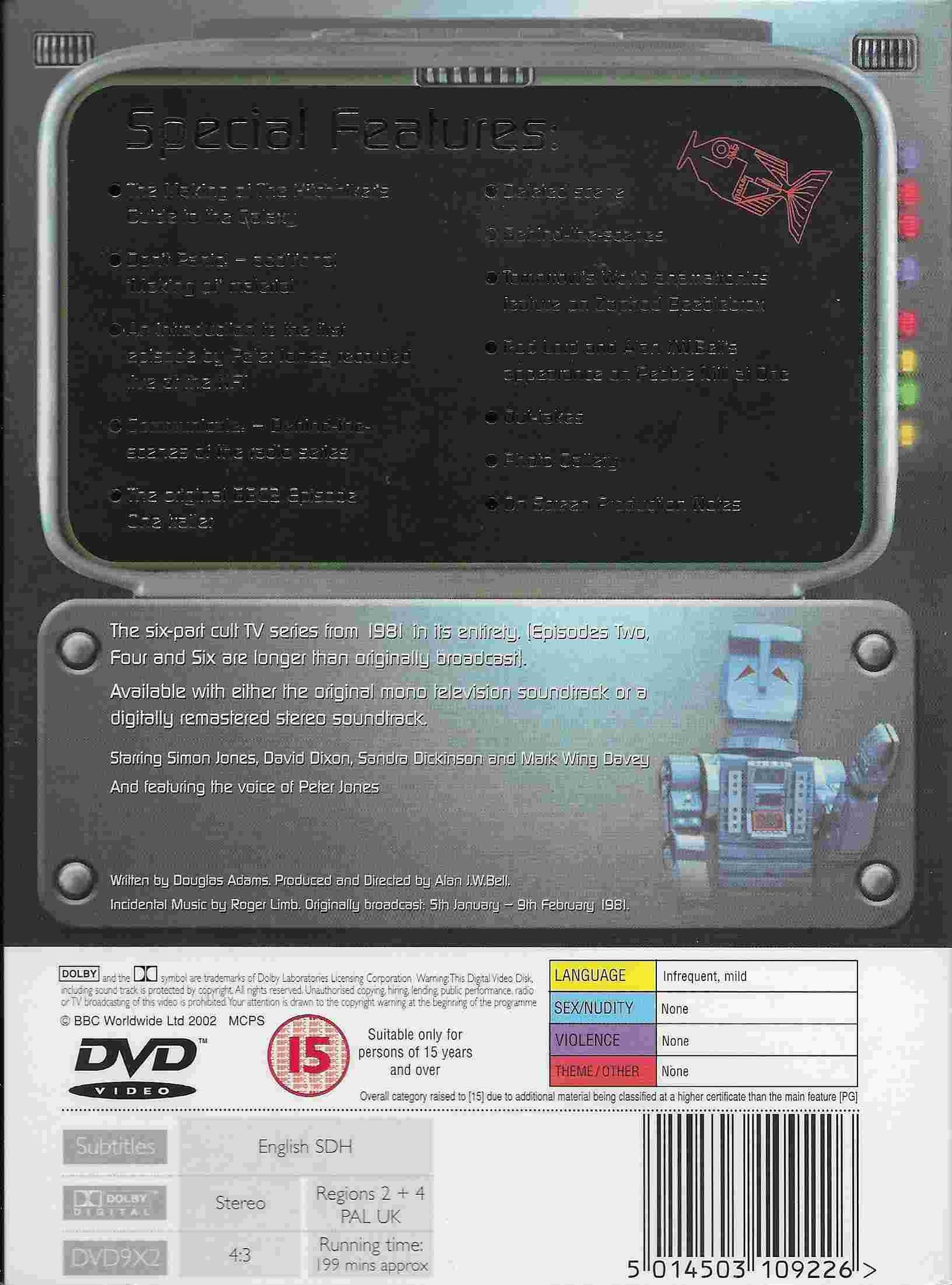 Back cover of BBCDVD 1092